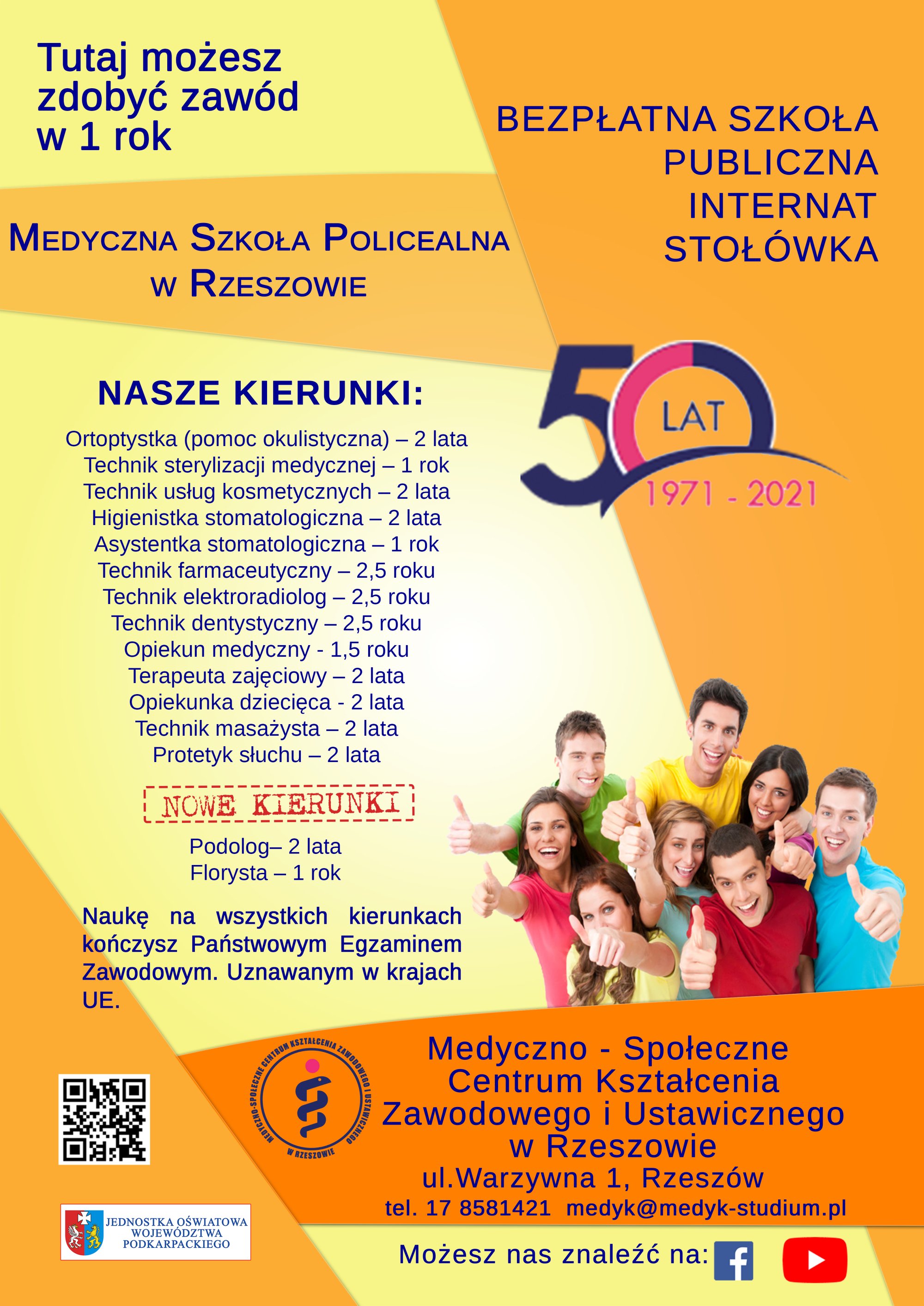 plakat orange szkola 2021
