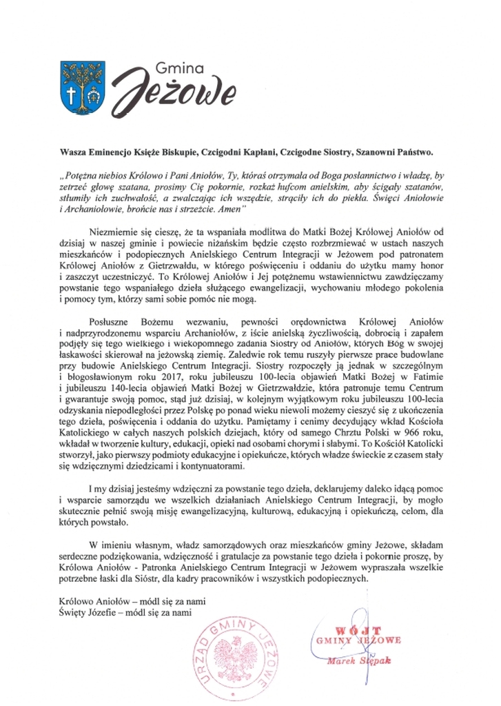 Anielskie Centrum Integracji - jeżowska „tradycja na jutro”