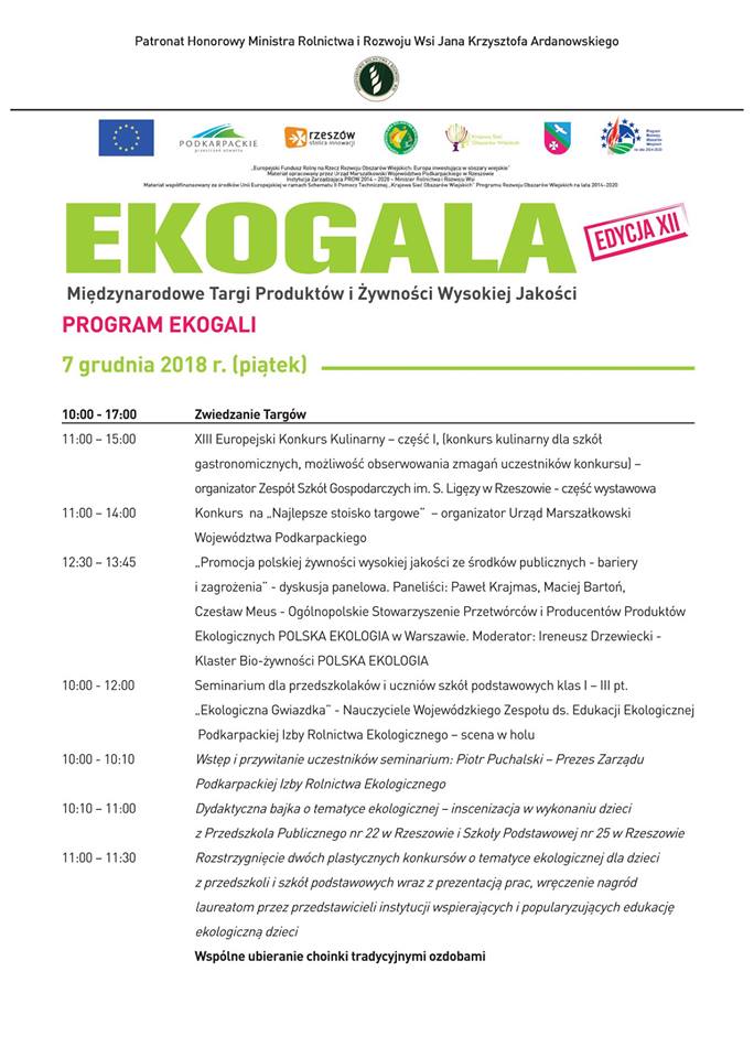 EKOGALA w dniach 7-8 grudnia
