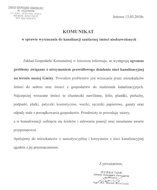 zgk komunikat
