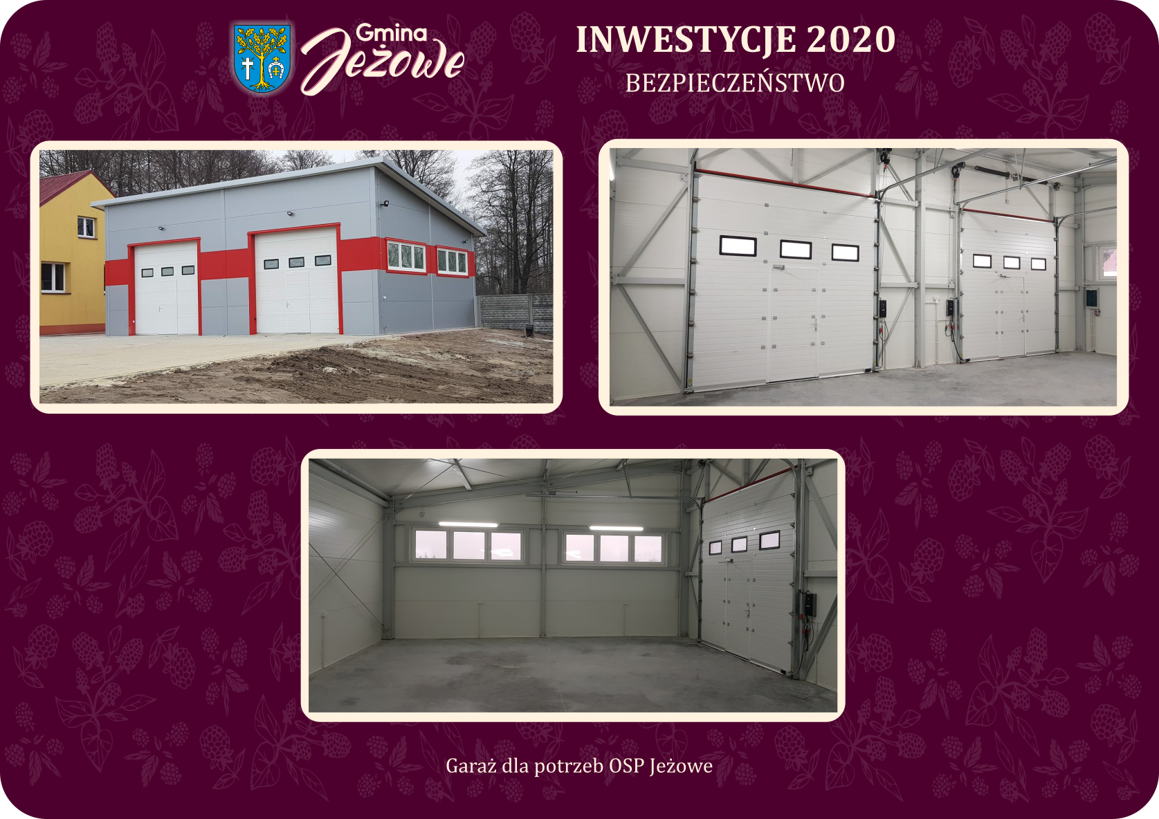 Podsumowanie inwestycji realizowanych w 2020 r. na terenie Gminy Jeżowe