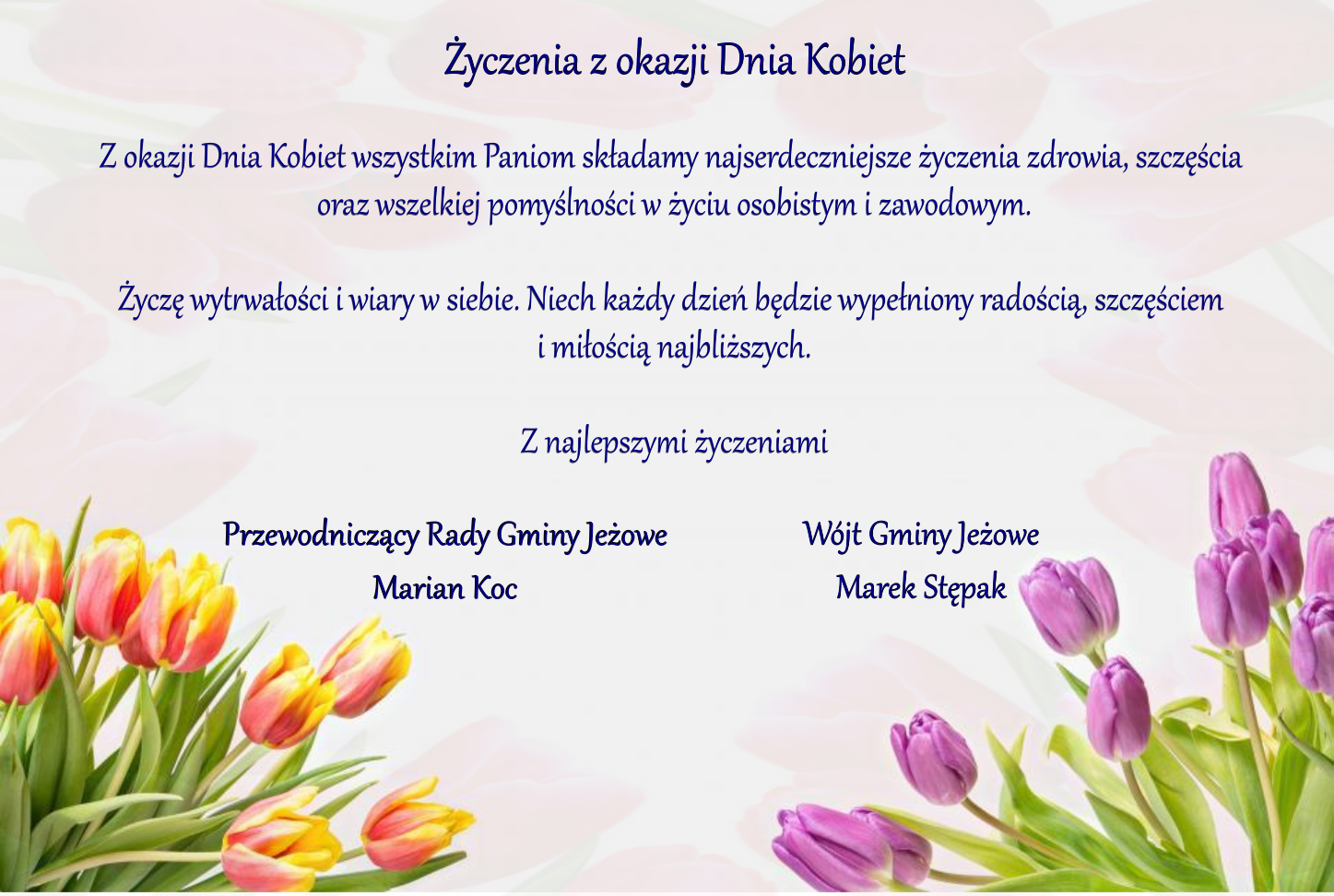 Życzenia z okazji Dnia Kobiet