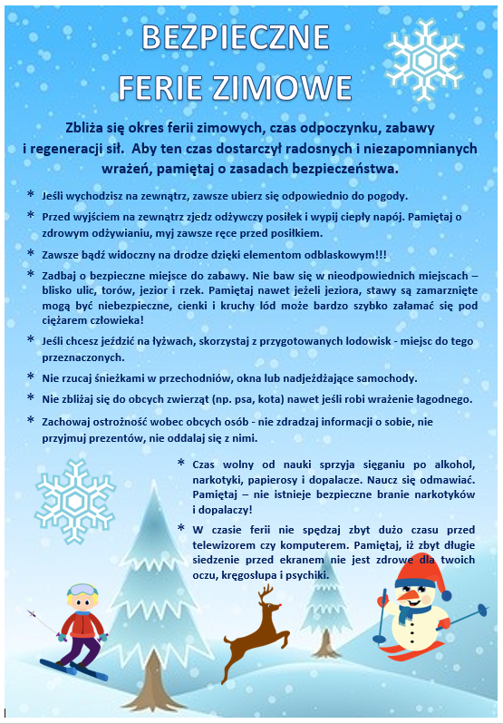 Bezpieczne Ferie Zimowe 2022
