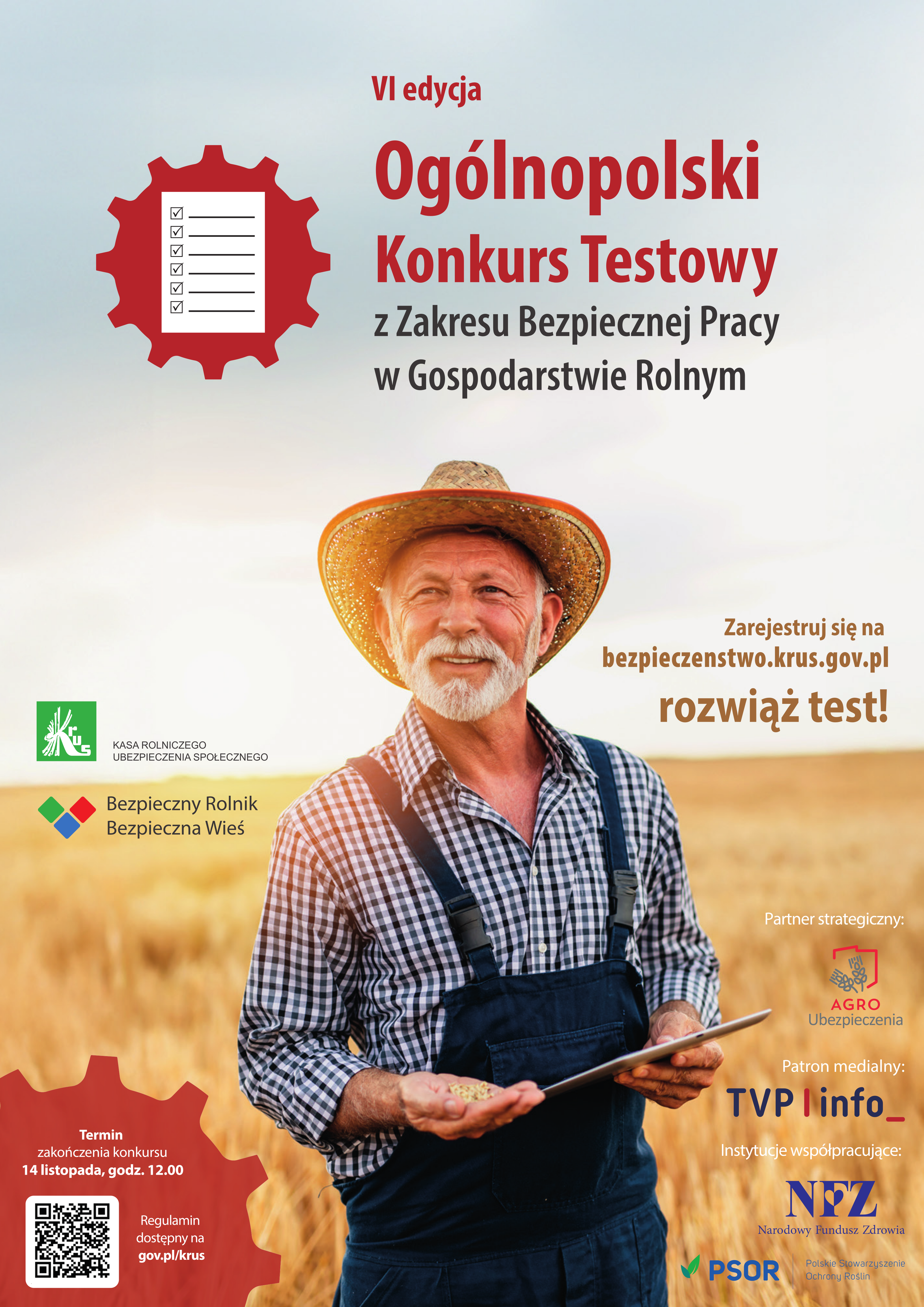 VI Ogólnopolski Konkurs Testowy KRUS „Dobrostan Rolnika”