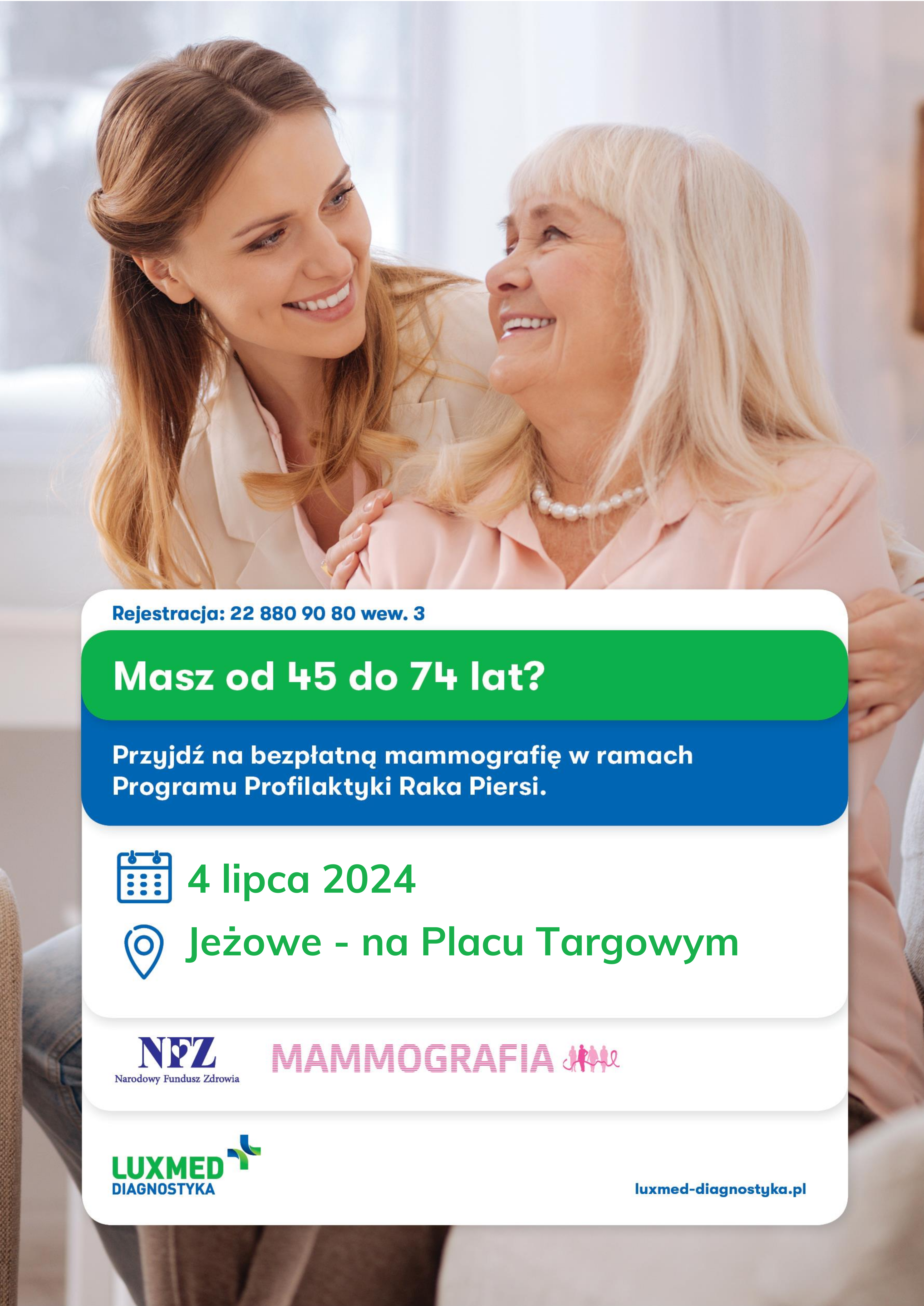 Przyjdź na bezpłatną mammografię w ramach Programu Profilaktyki Raka Piersi