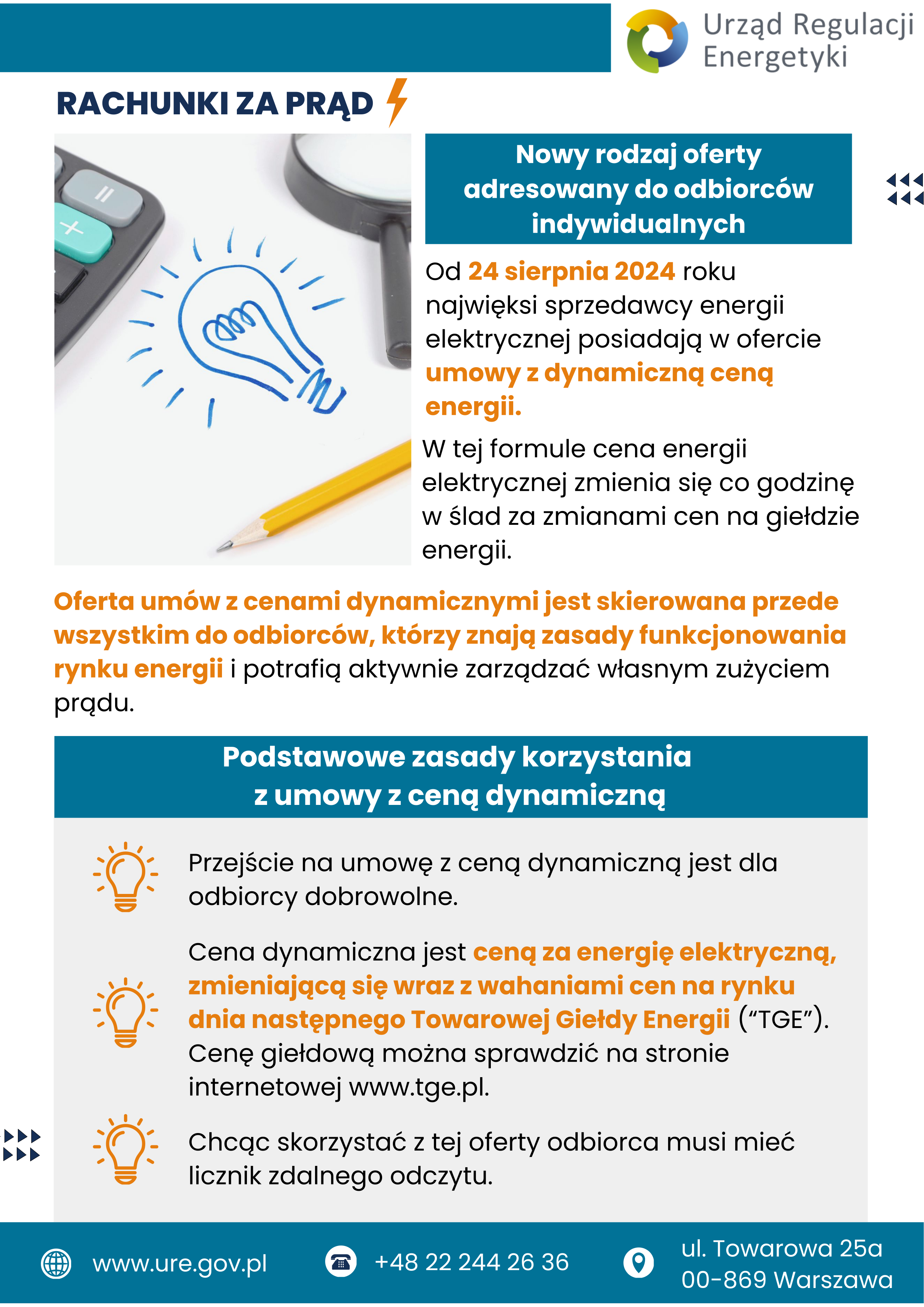 Informacja Urzędu Regulacji Energetyki 