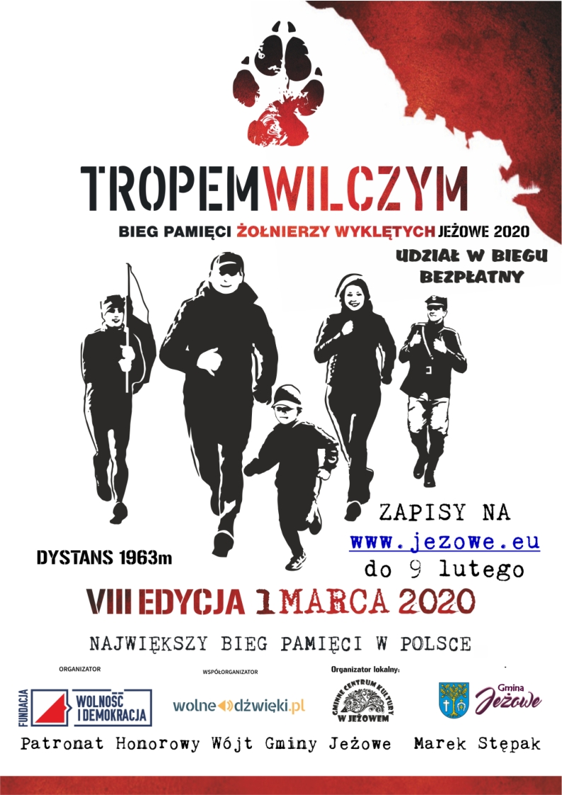 "TROPEM WILCZYM. BIEG PAMIĘCI ŻOŁNIERZY WYKLĘTYCH" - JEŻOWE 2020