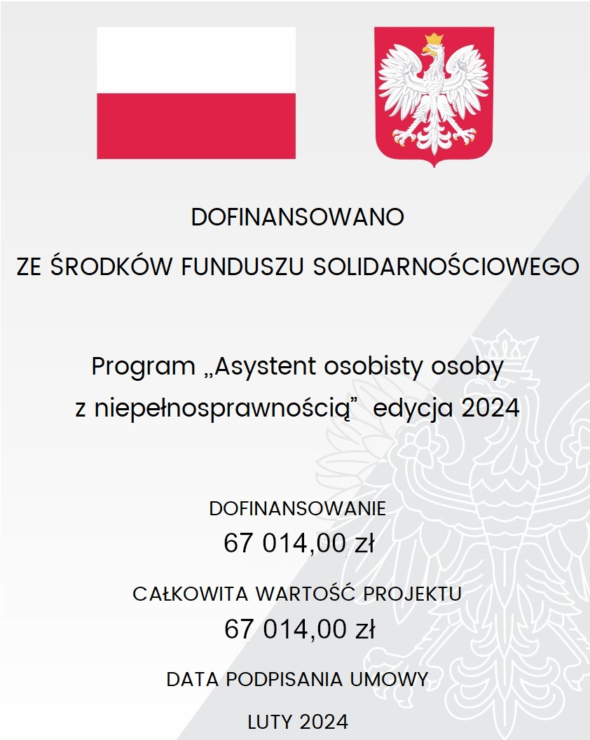 Program Asystent Osobisty Osoby z  Niepełnosprawnością” dla Jednostek Samorządu Terytorialnego - edycja 2024