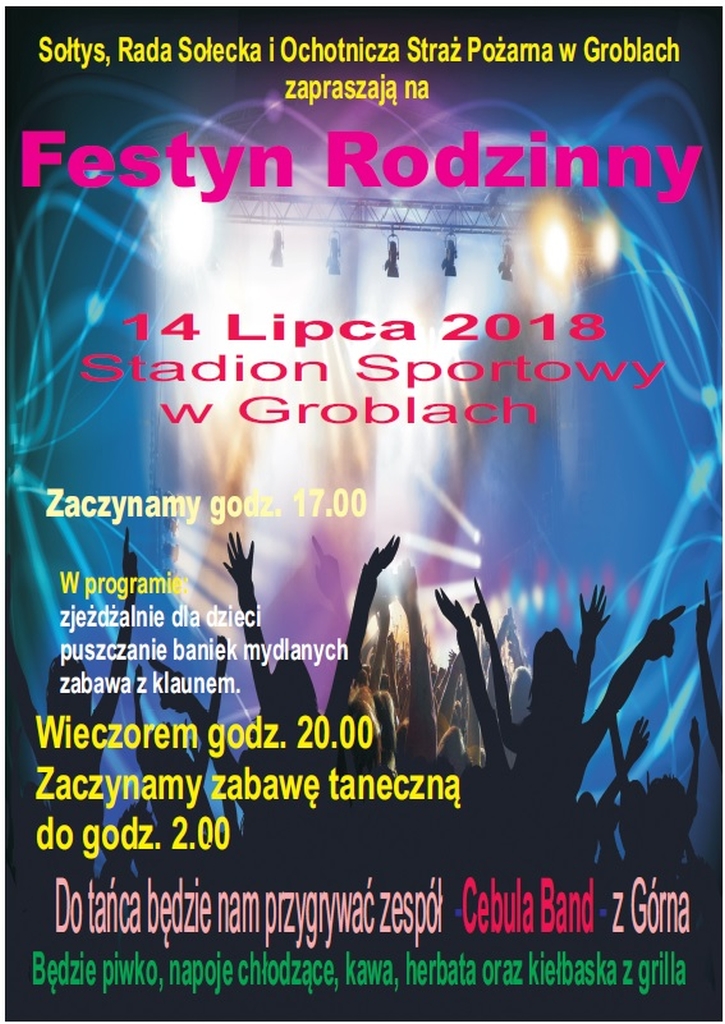 Festyn Rodzinny w Groblach - zaproszenie