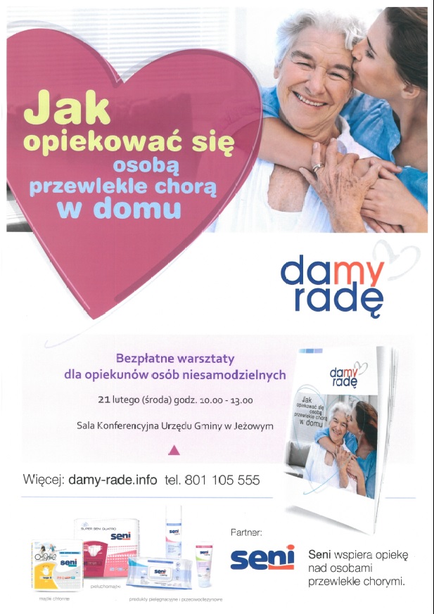 Bezpłatne warsztaty dla opiekunów osób niesamodzielnych